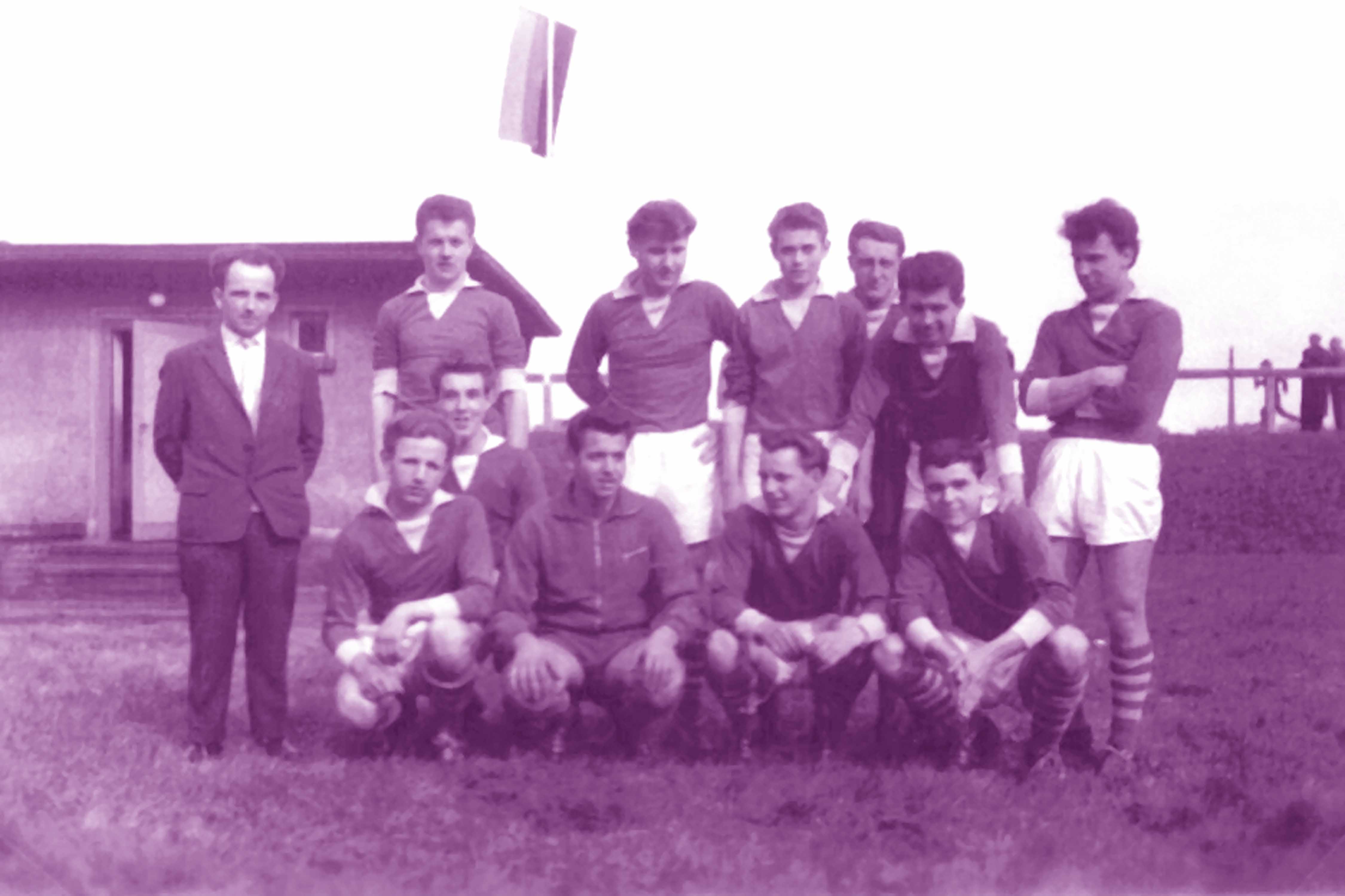 1962/63 Juniorenteam mit Trainer W. Bortz