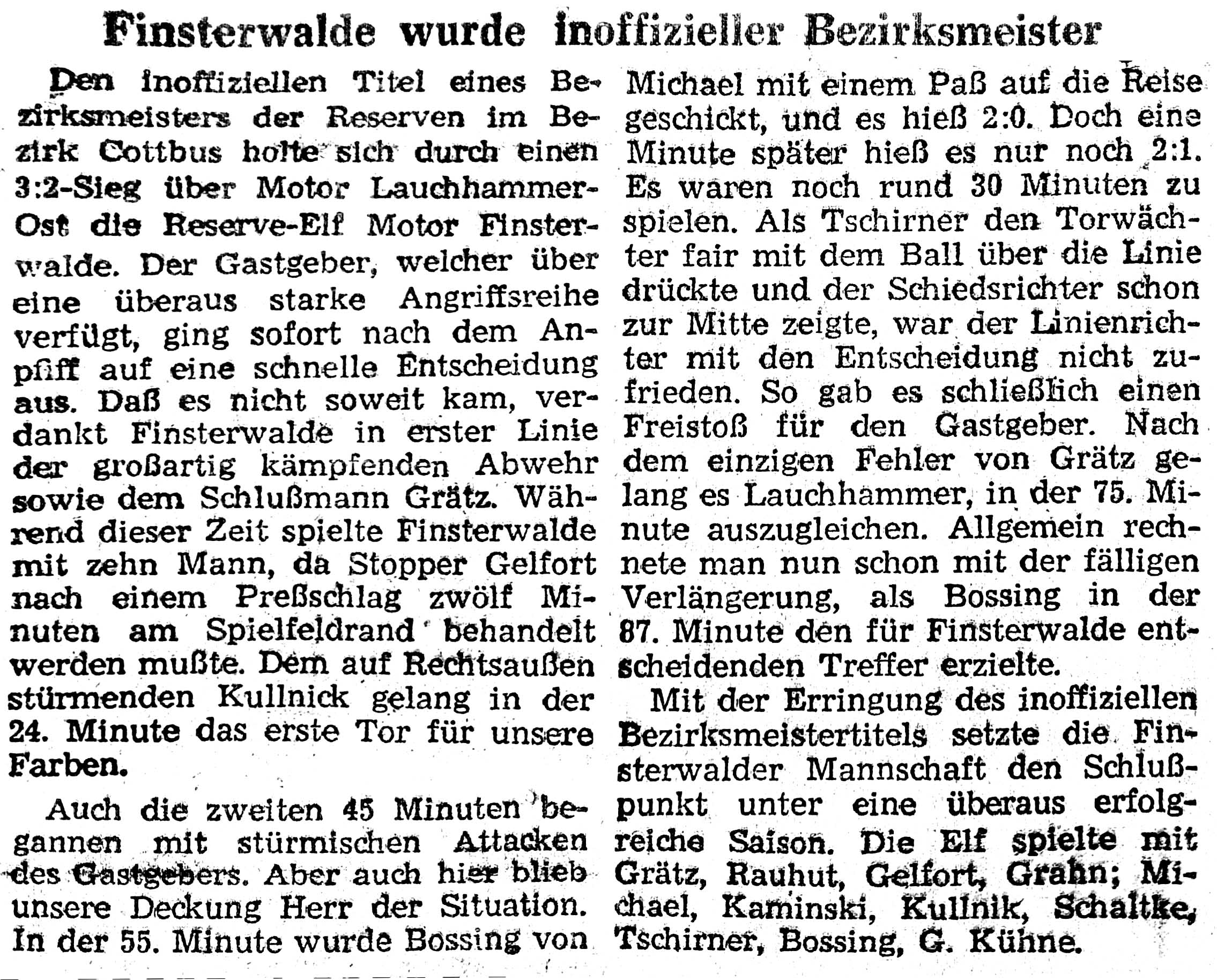 1962 Zeitungsartikel