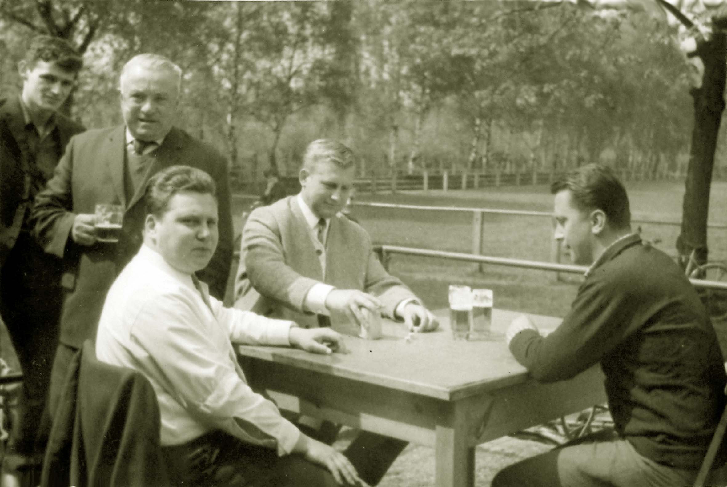 ...nach dem Spiel auf der Vereinsterrasse