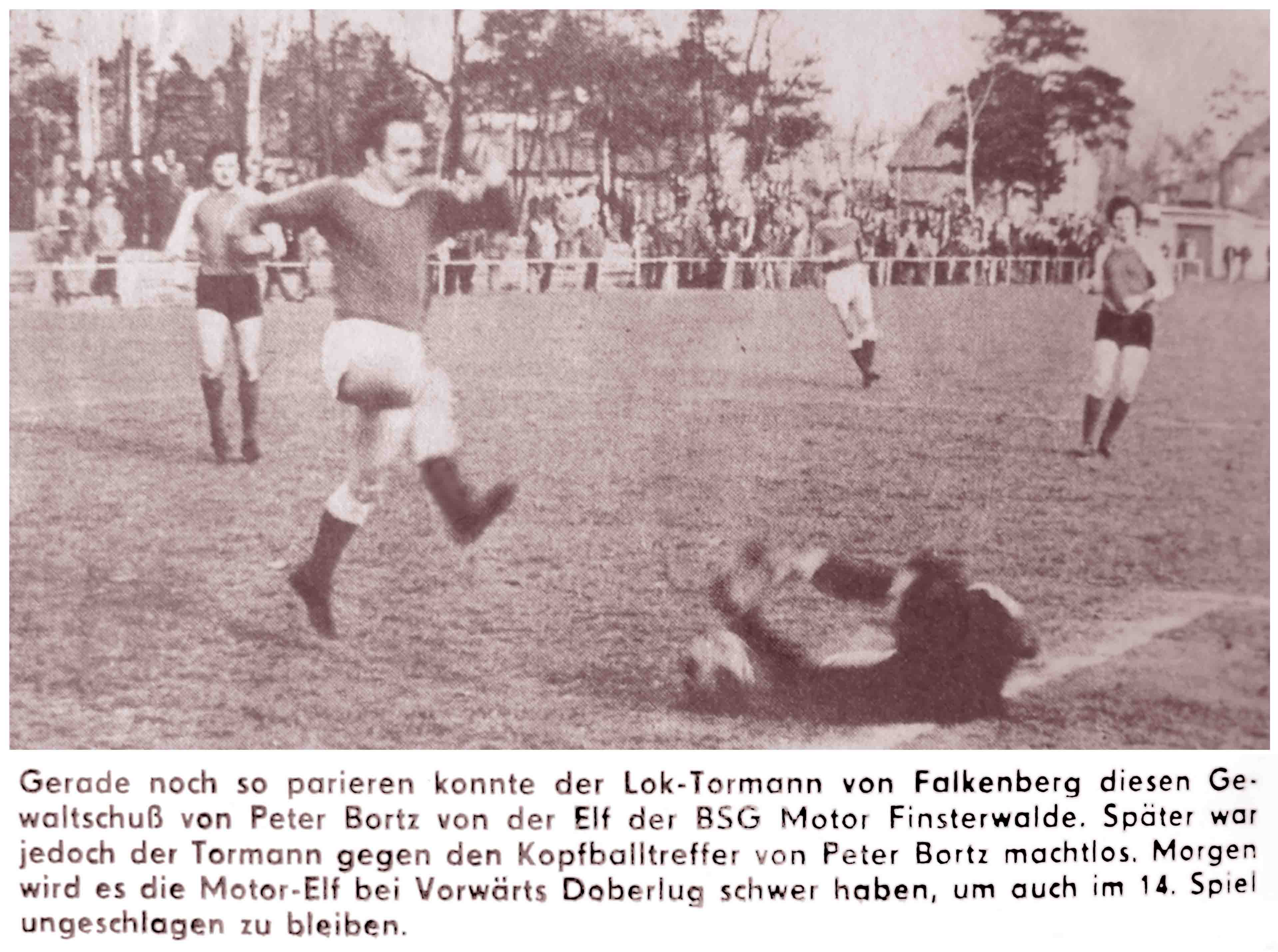 ...der wieselflinke Peter Bortz traf 12 mal