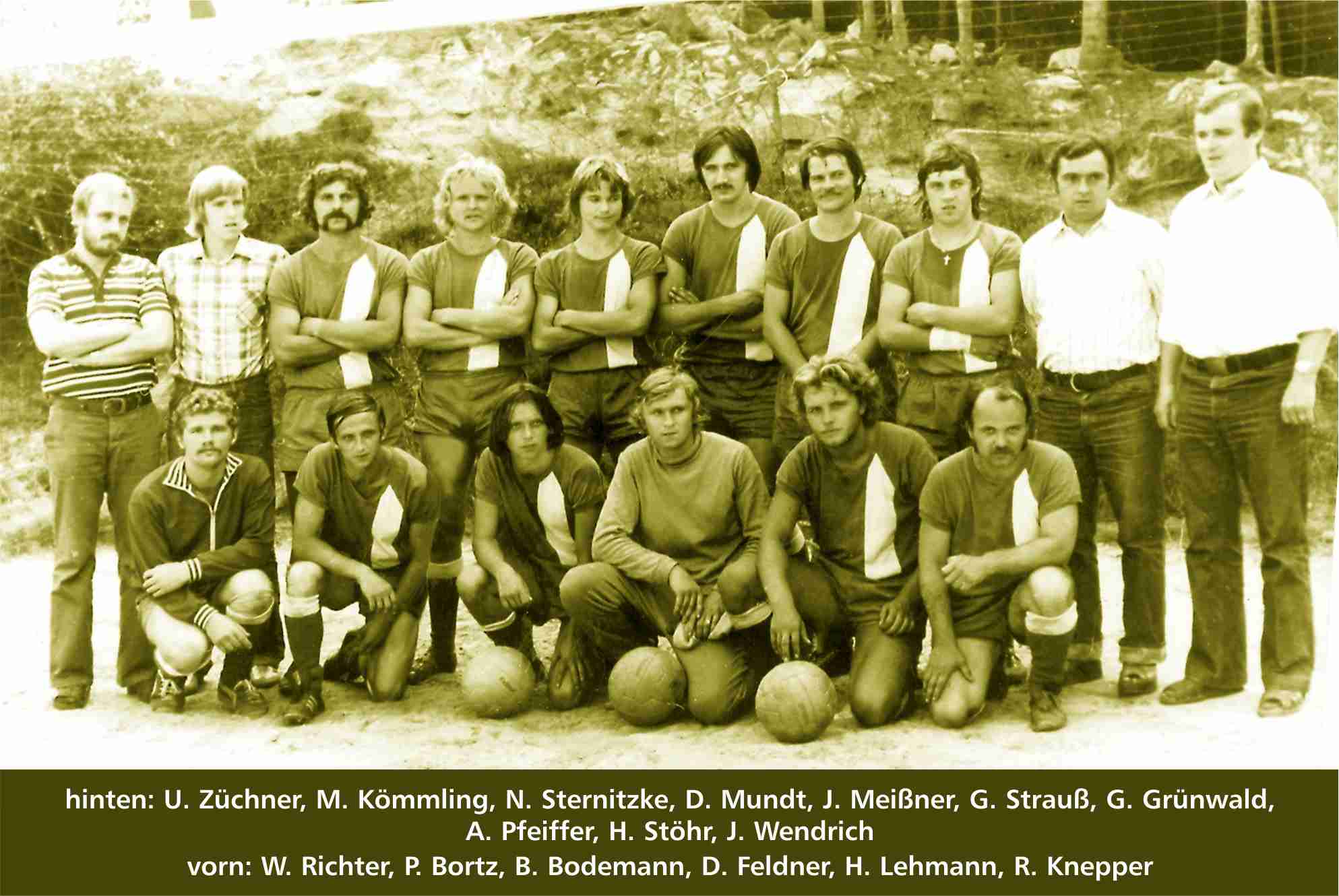 1980 Männerteam im Trainingslager