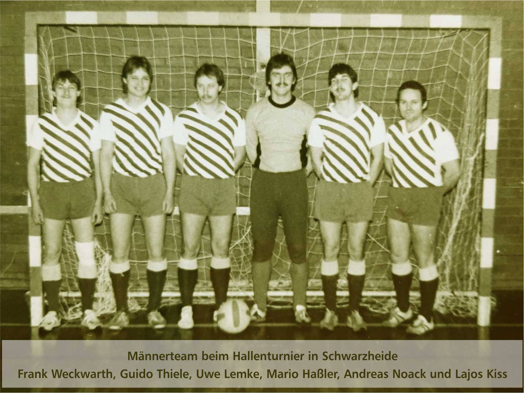 Männerteam beim Hallenturnier