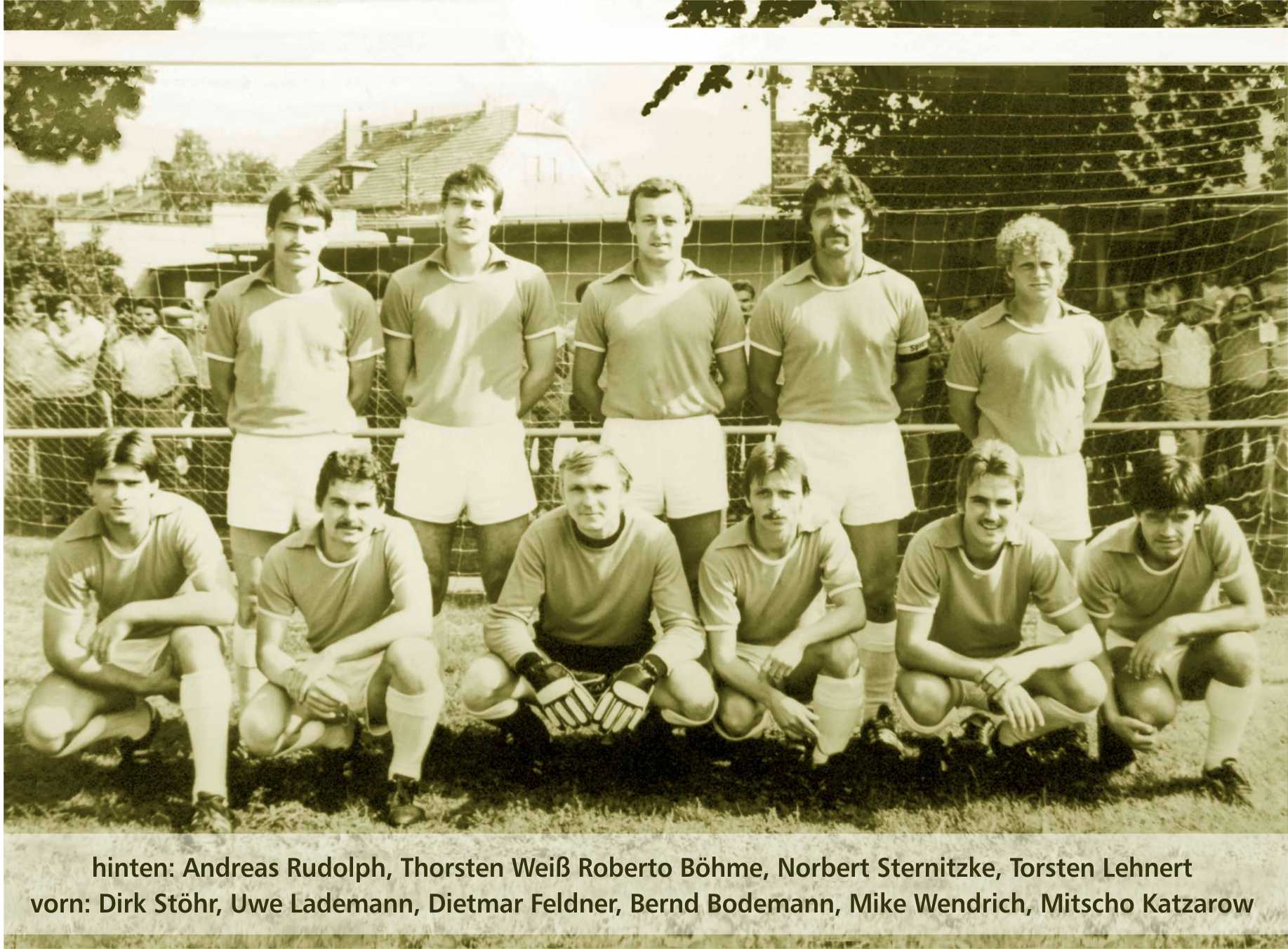 1985 Männerteam vor dem Bezirksligaauftakt