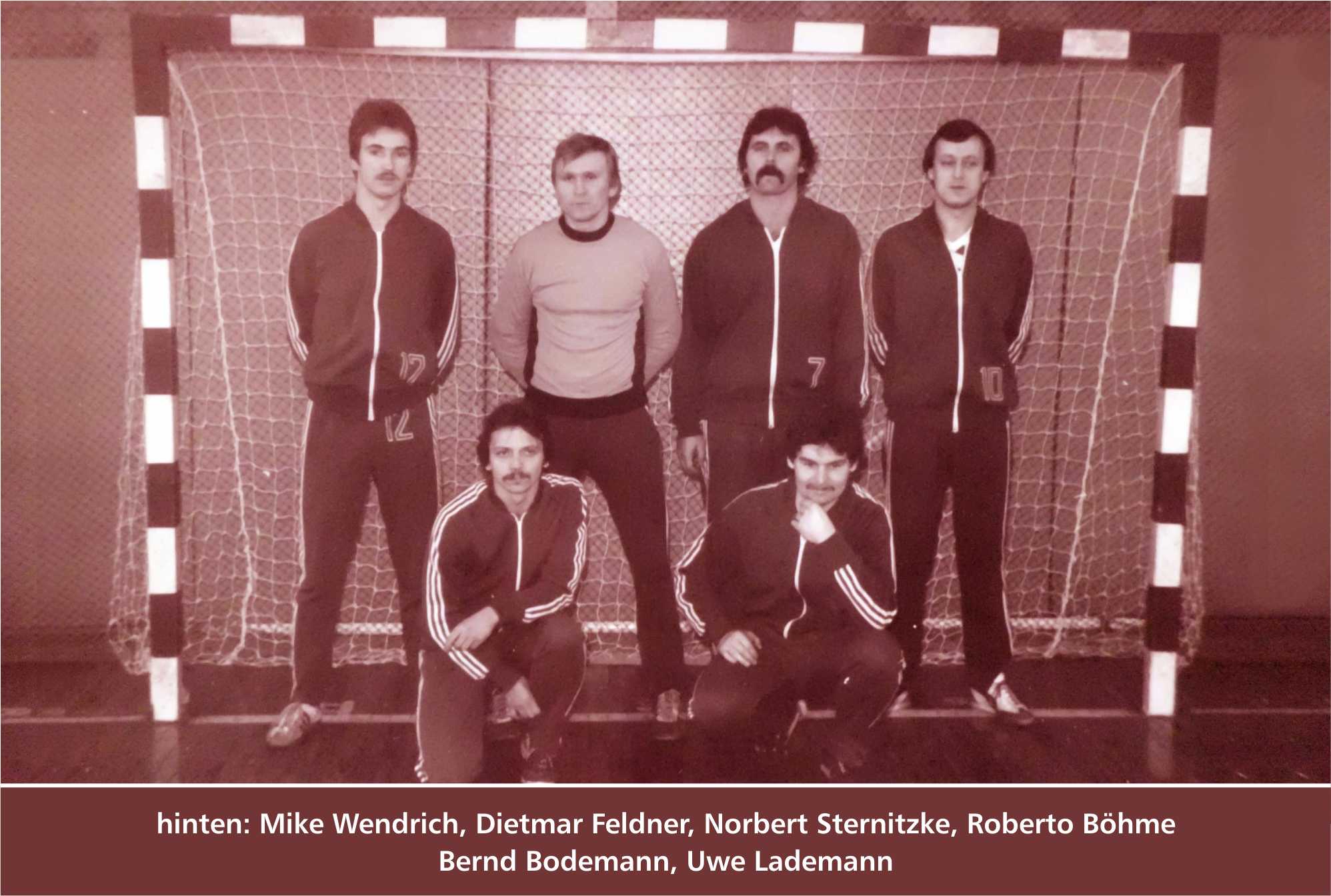 1985 - Männerteam der BSG Motor in der Halle