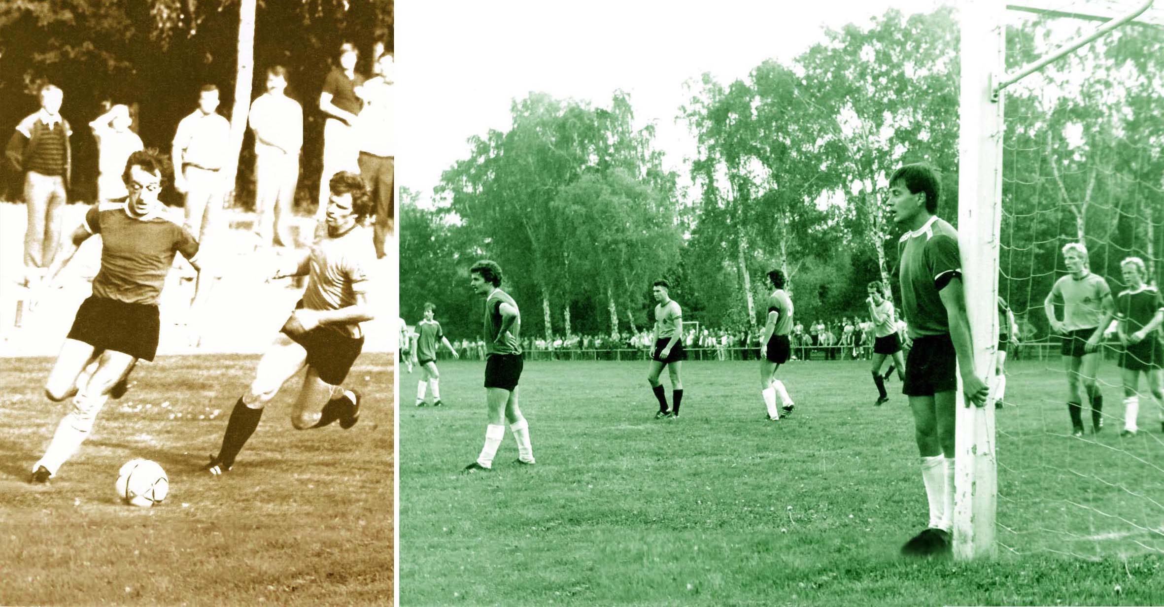 Spielszenen vom Heimspiel gegen "Pumpe"