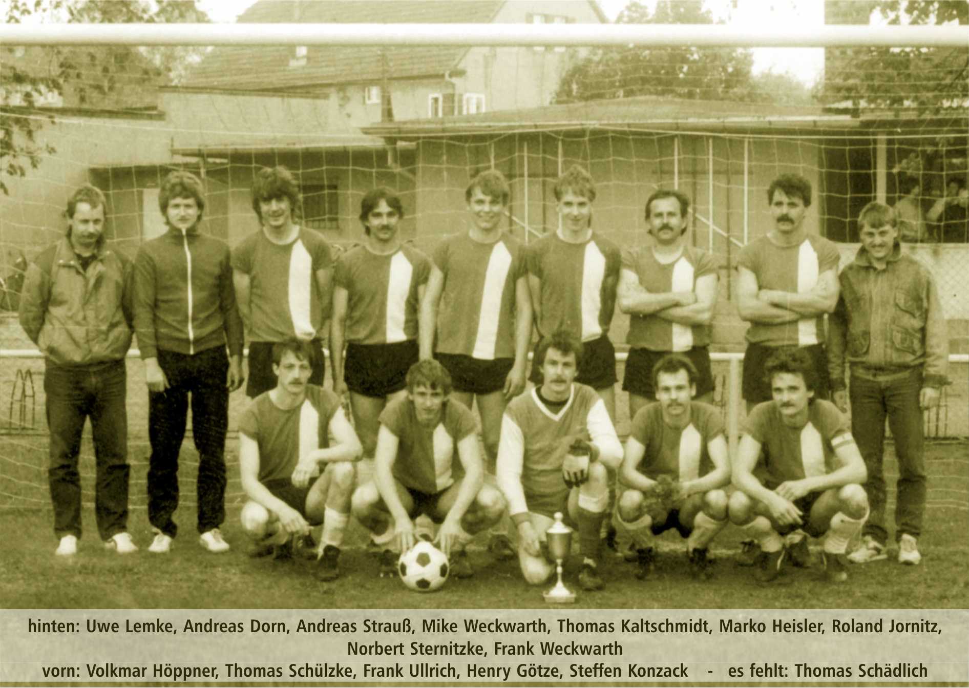1989 Kreispokalsieger - BSG Motor-Ost Männer II