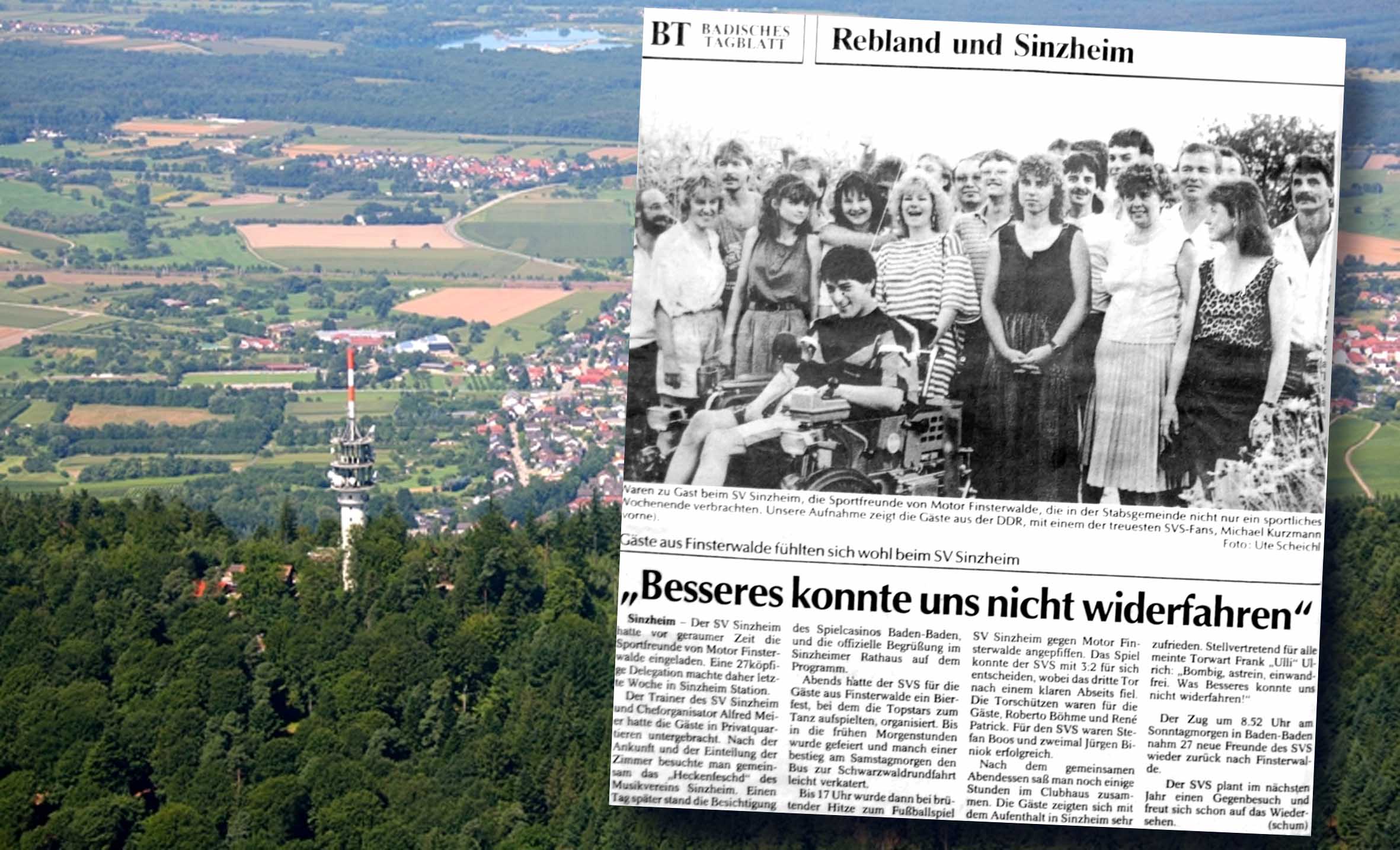 1990 - Zeitungsartikel "Badisches Tagesblatt"