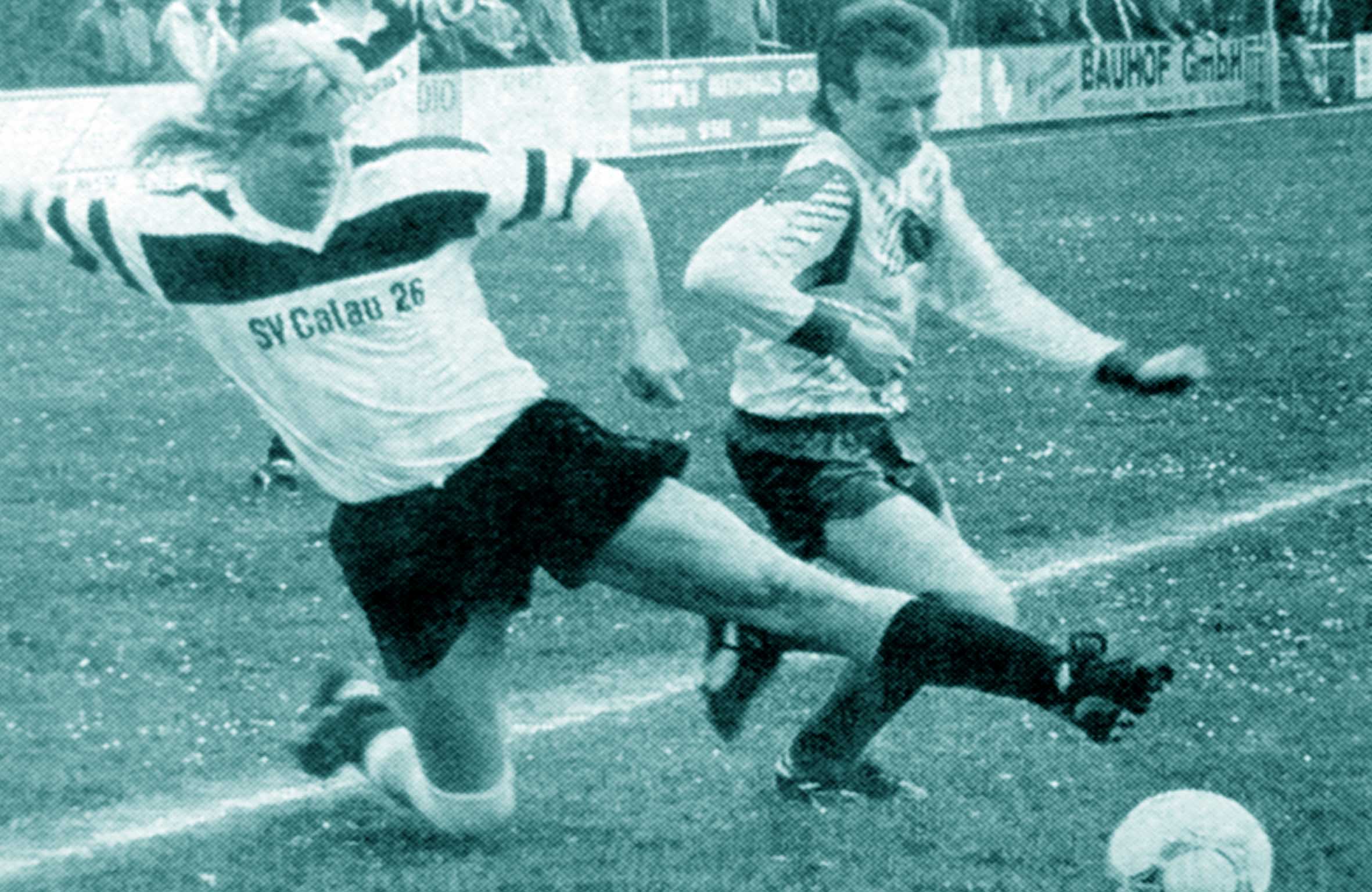 1991/92 Bezirksligapunktspiel gegen Calau (1:1).