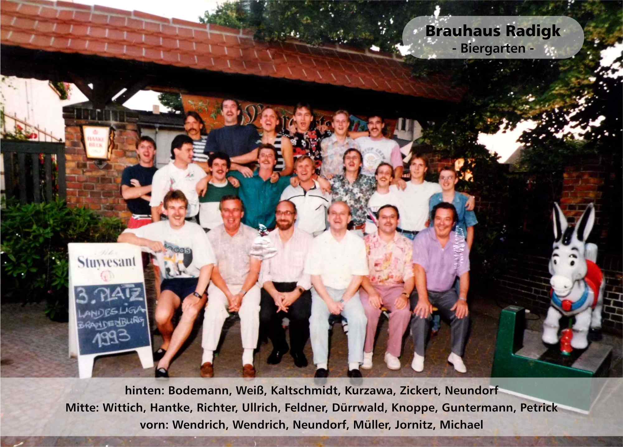 Saisonabschlussfeier in Radigks Brauhaus