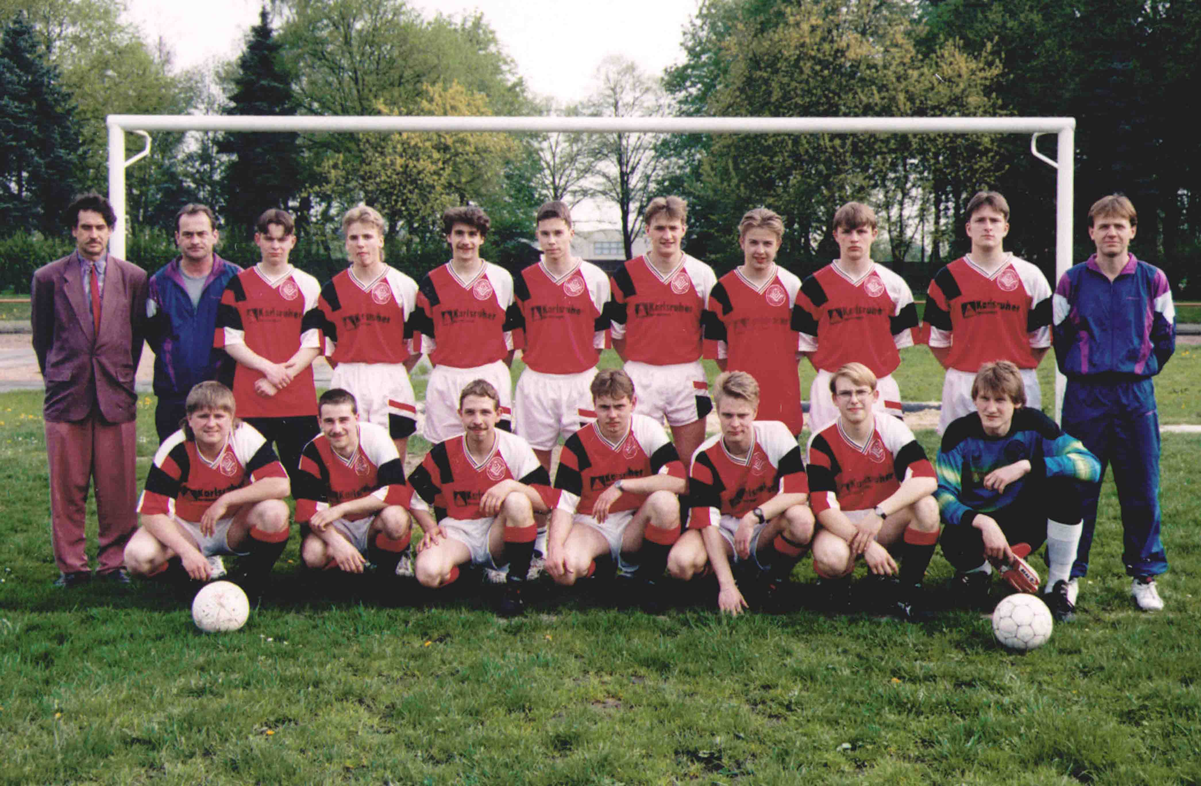 Stadtauswahl C-Junioren vor Spiel gegen Montataire