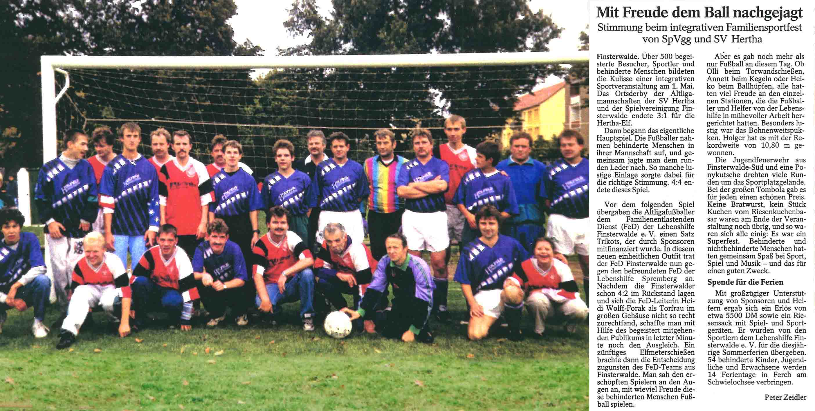 1997 Sportfest für die Lebenshilfe