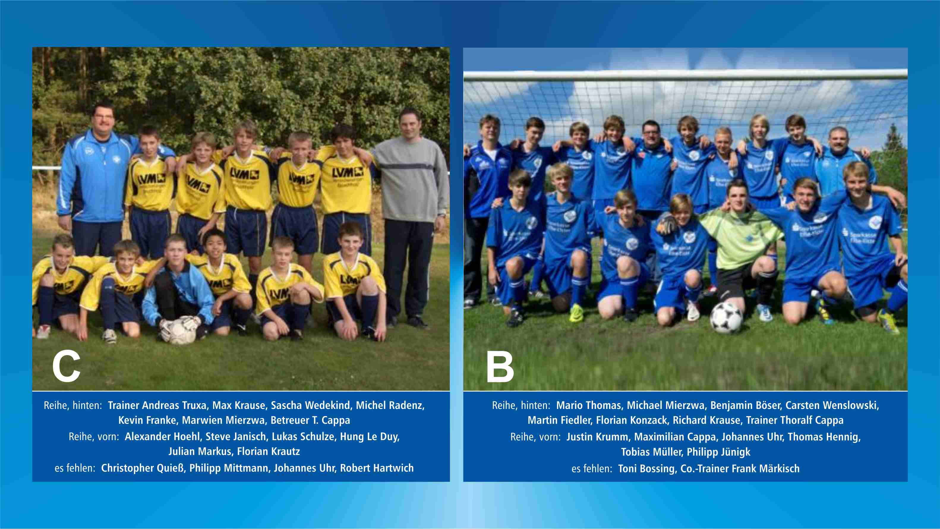 die "C": SG SpVgg/Lugau und die "B" der SpVgg