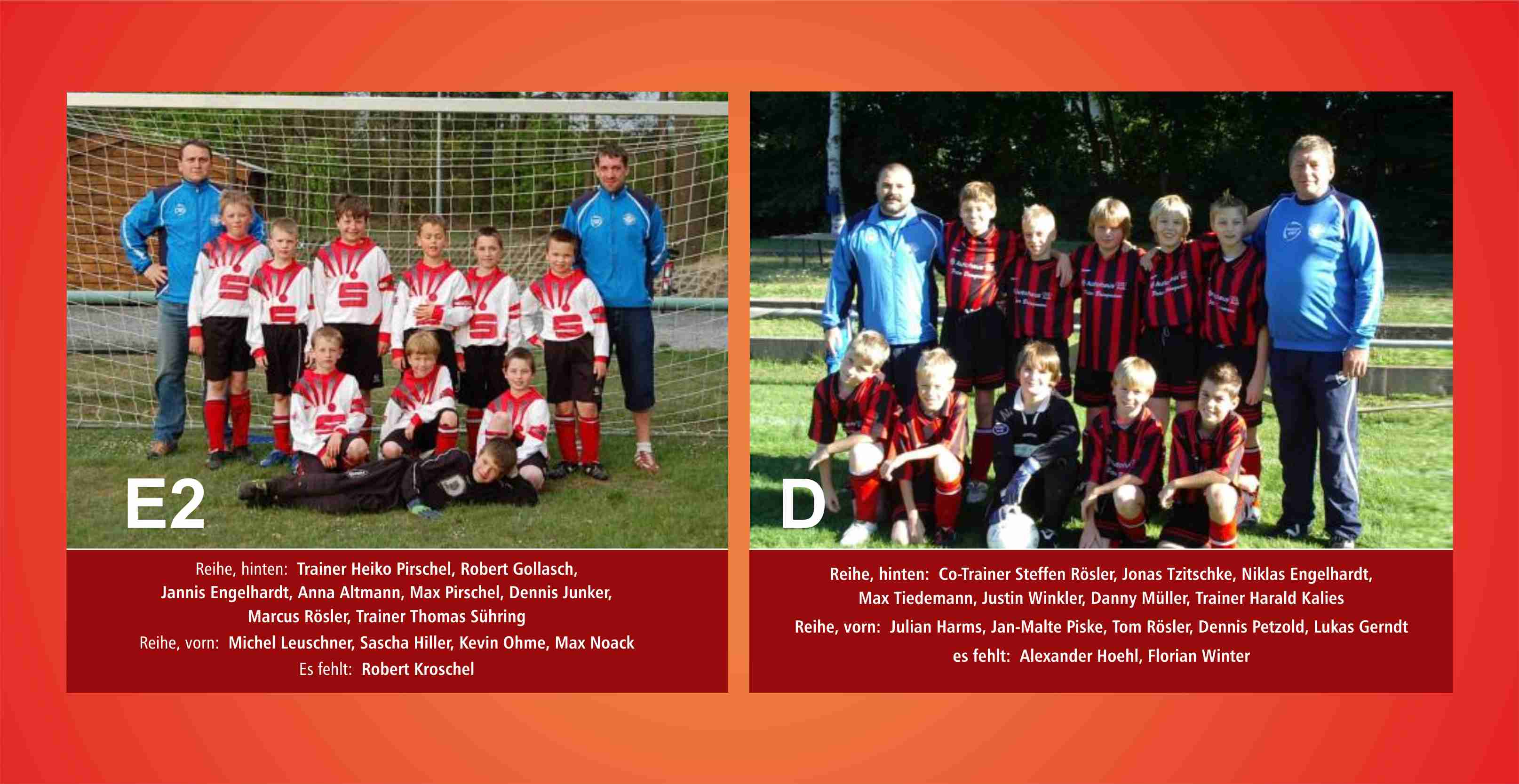 die E2- und D-Junioren der SpVgg
