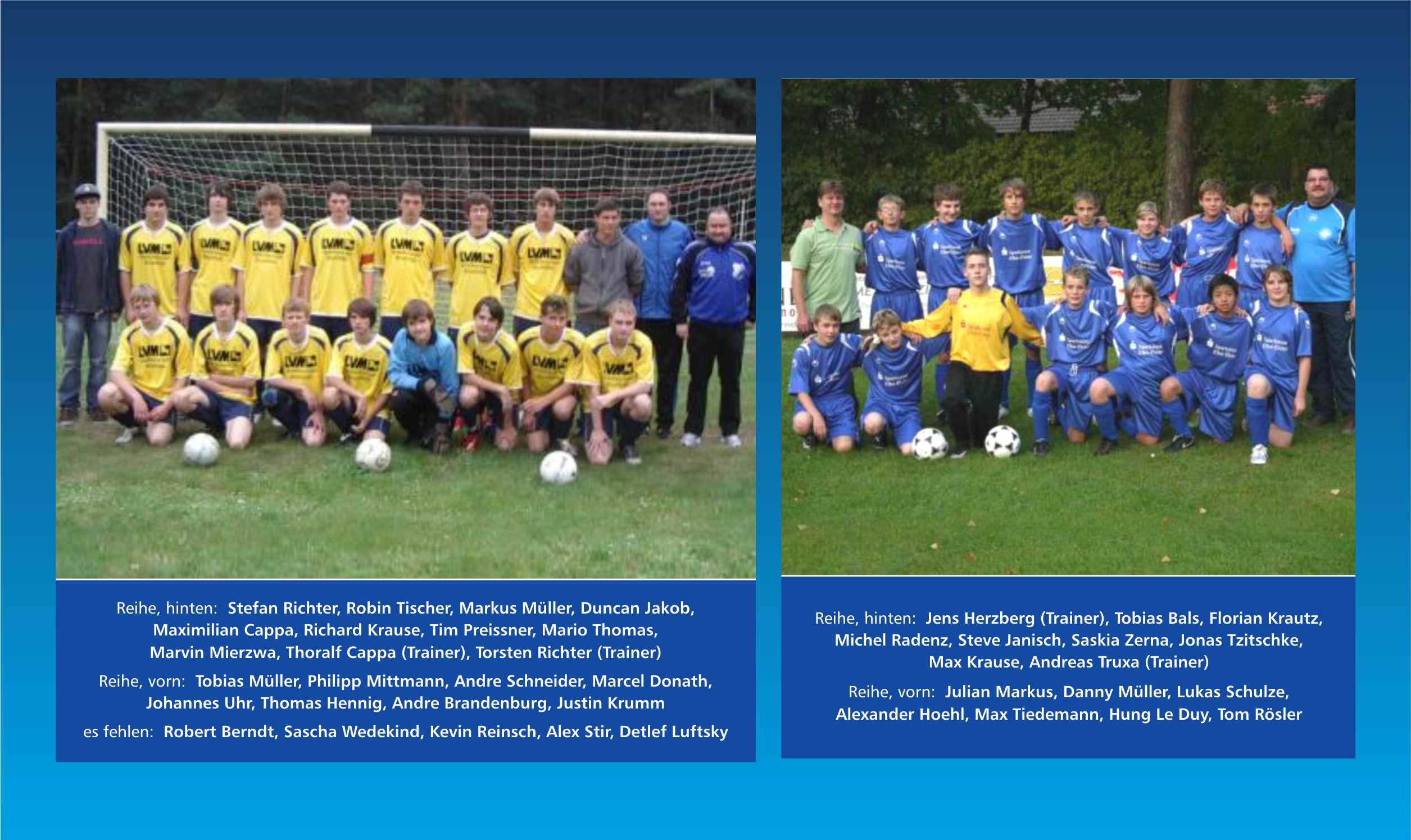 B: SG SpVgg/Lugau/Lichterfeld und C: SpVggteam