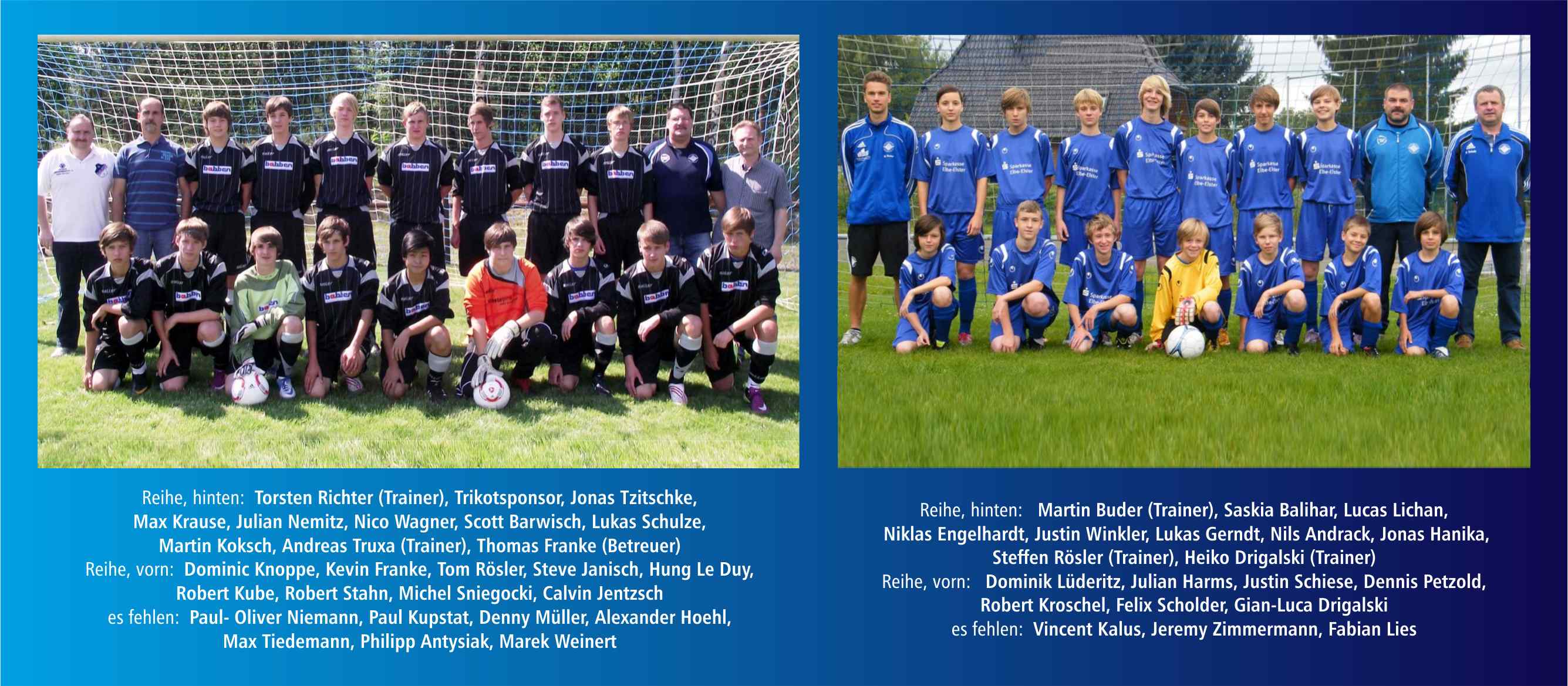 die "B" (Bild links) und die "C" (Bild rechts)