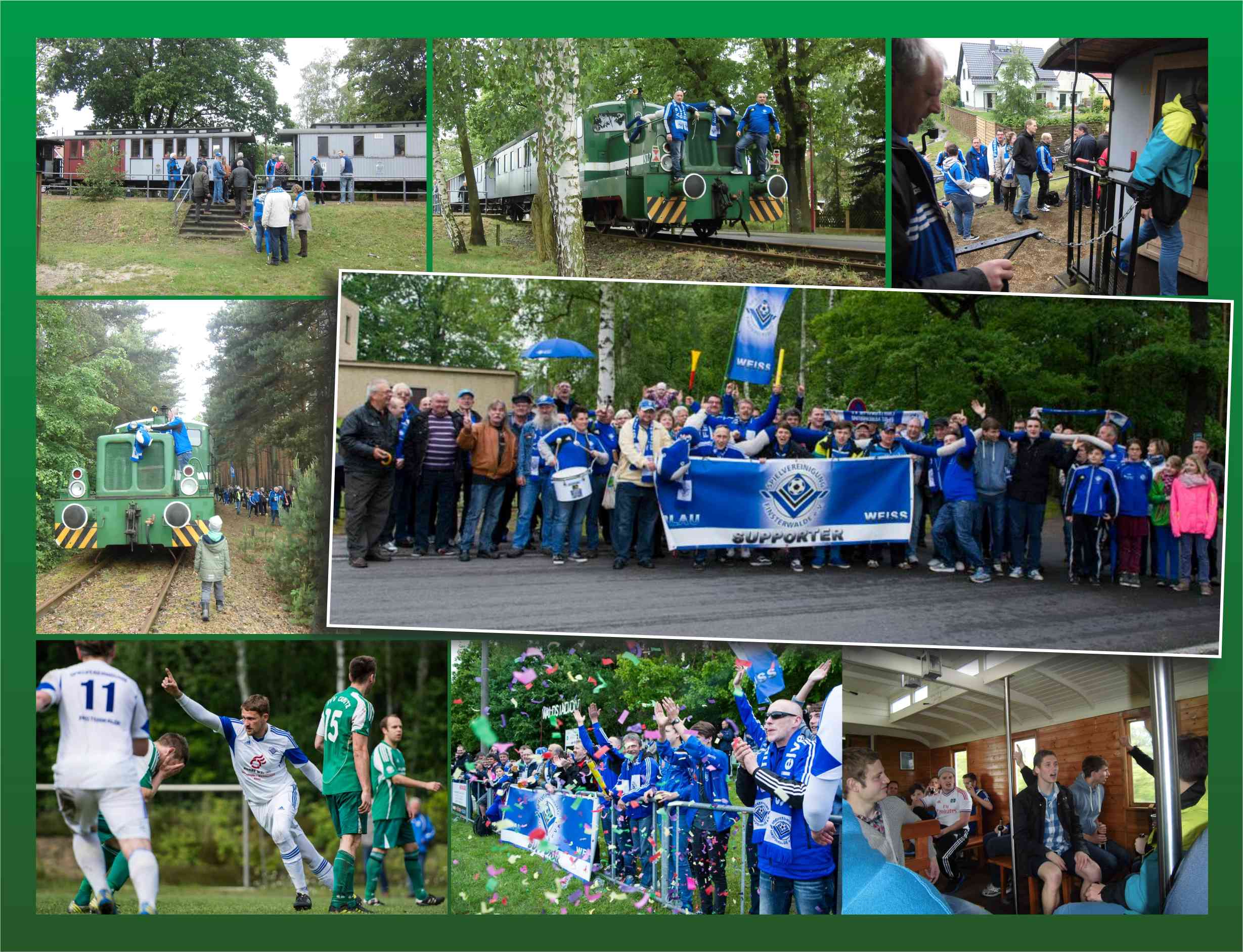 "Fanzug" zum 2:0-Auswärtssieg gegen den SV Crinitz..