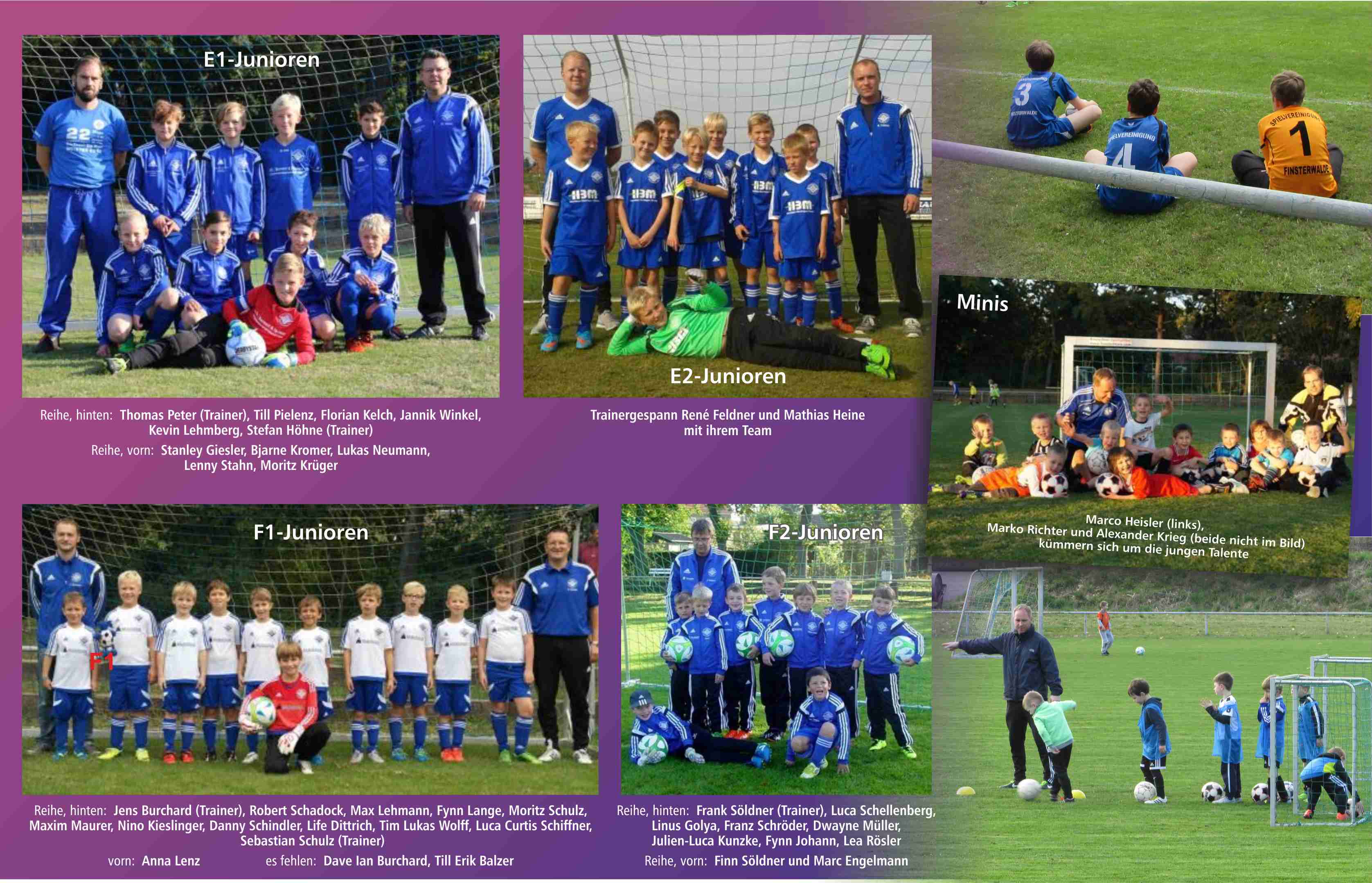E1-, E2-, F1-, F2-Junioren und die Kleinsten