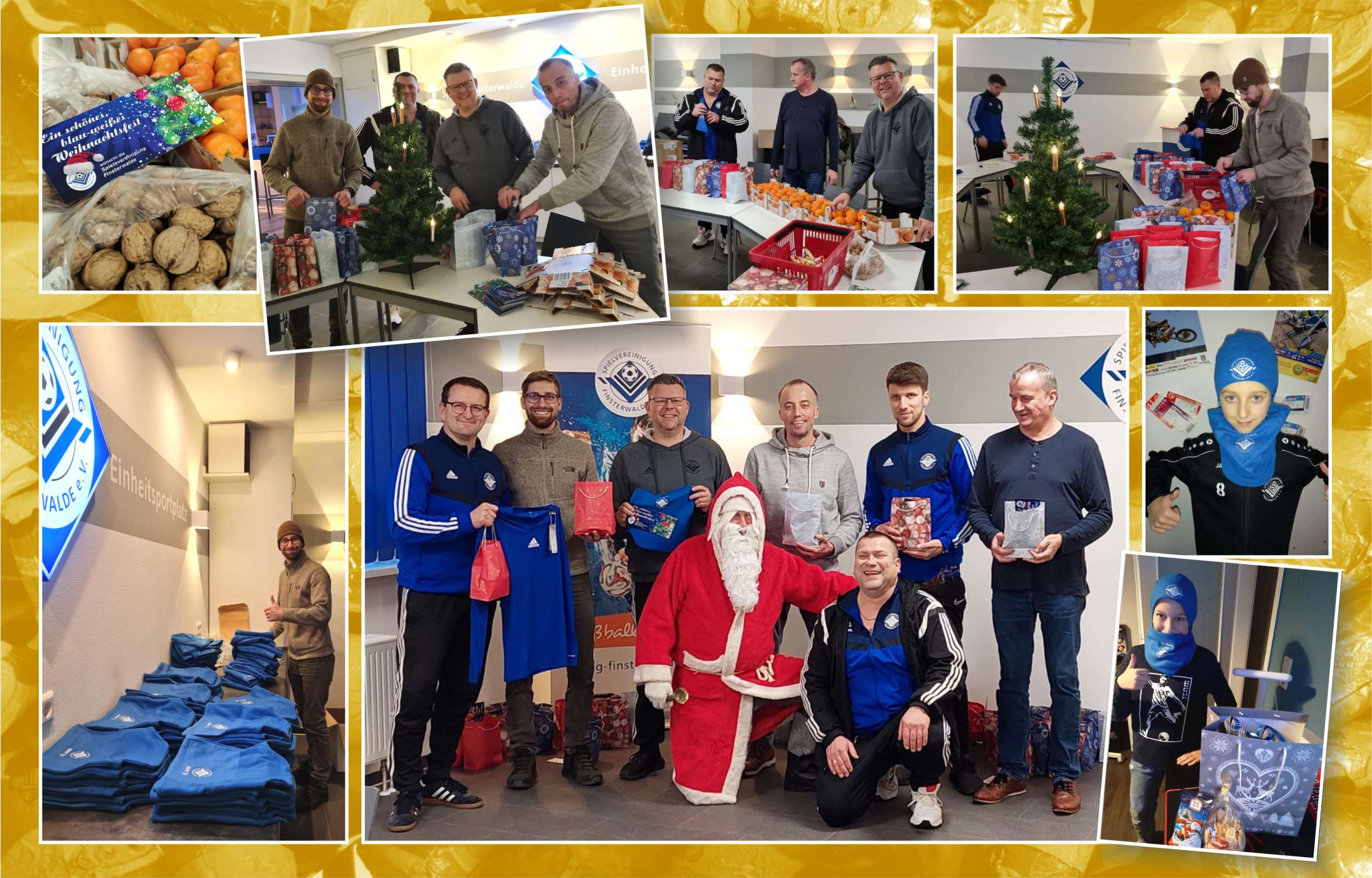 ...alljährliche Bescherung unserer kleinen Kicker.