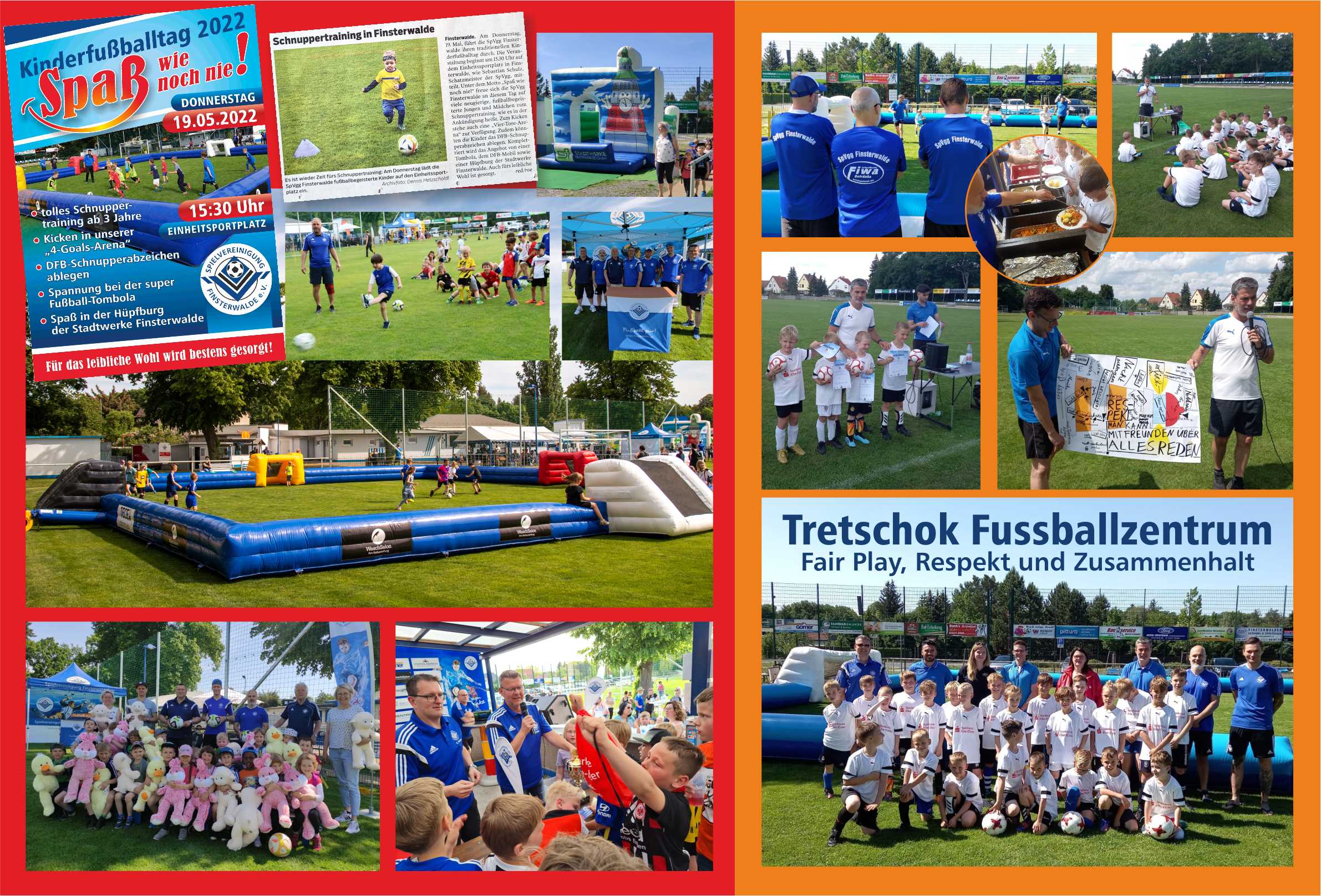 Stetige Kinderfußballtage bringen die Kids weiter.