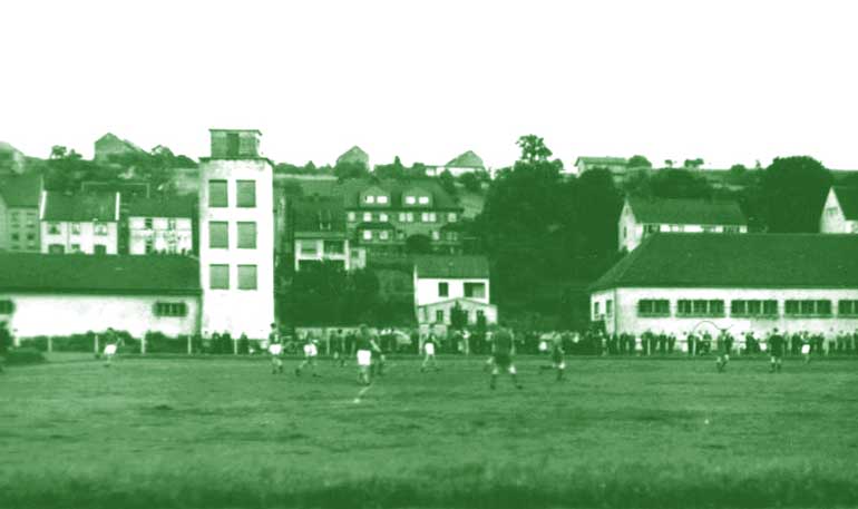 Eine sportliche Begegnung zwischen Ost und West.